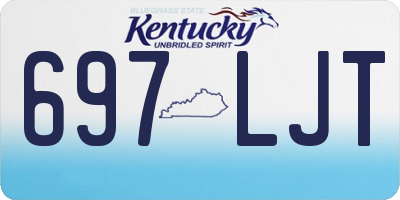 KY license plate 697LJT