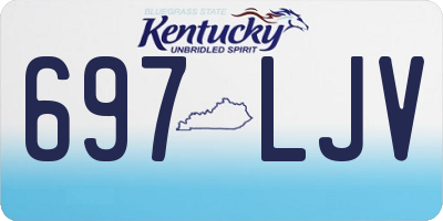 KY license plate 697LJV