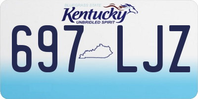 KY license plate 697LJZ