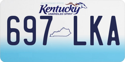 KY license plate 697LKA