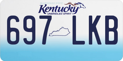 KY license plate 697LKB