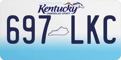 KY license plate 697LKC
