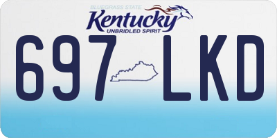 KY license plate 697LKD