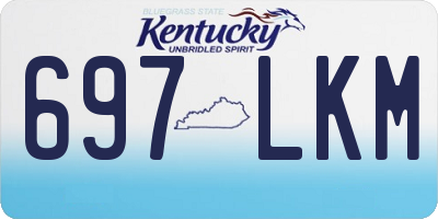 KY license plate 697LKM