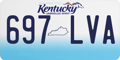 KY license plate 697LVA