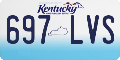 KY license plate 697LVS