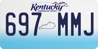 KY license plate 697MMJ