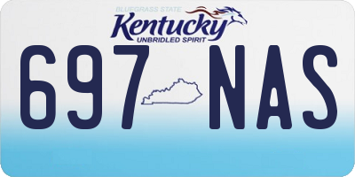 KY license plate 697NAS