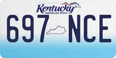 KY license plate 697NCE