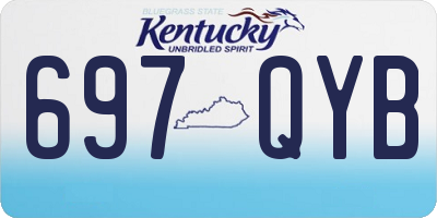 KY license plate 697QYB