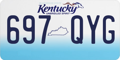 KY license plate 697QYG