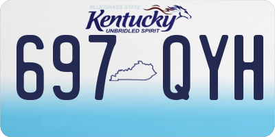 KY license plate 697QYH