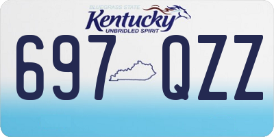 KY license plate 697QZZ