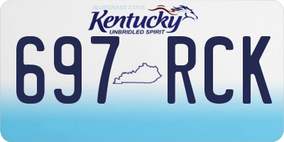 KY license plate 697RCK
