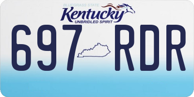 KY license plate 697RDR