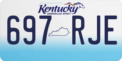 KY license plate 697RJE