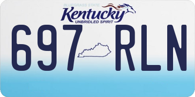 KY license plate 697RLN