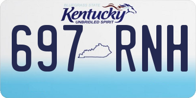 KY license plate 697RNH