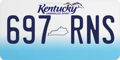 KY license plate 697RNS