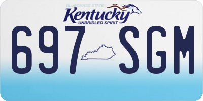 KY license plate 697SGM