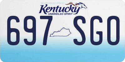 KY license plate 697SGO