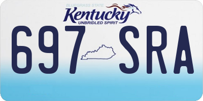 KY license plate 697SRA