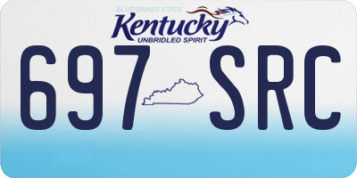 KY license plate 697SRC