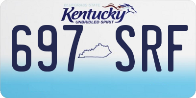 KY license plate 697SRF
