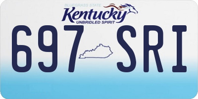 KY license plate 697SRI