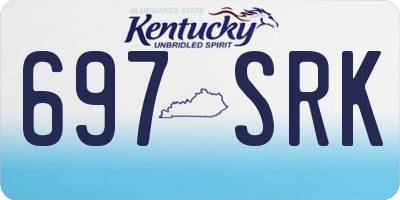 KY license plate 697SRK