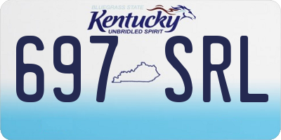KY license plate 697SRL