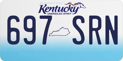 KY license plate 697SRN