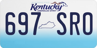 KY license plate 697SRO