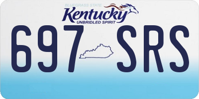 KY license plate 697SRS