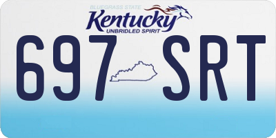 KY license plate 697SRT