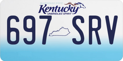 KY license plate 697SRV