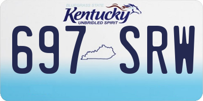 KY license plate 697SRW