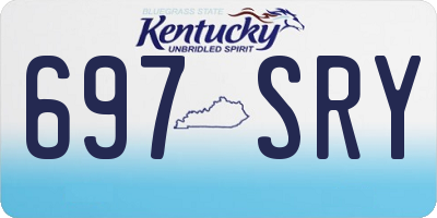 KY license plate 697SRY