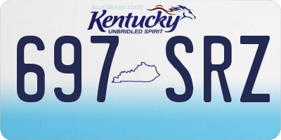 KY license plate 697SRZ