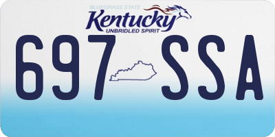 KY license plate 697SSA