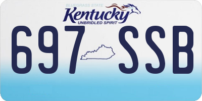 KY license plate 697SSB