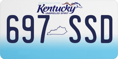 KY license plate 697SSD
