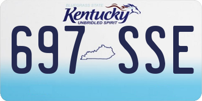 KY license plate 697SSE