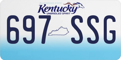 KY license plate 697SSG