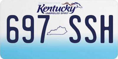 KY license plate 697SSH
