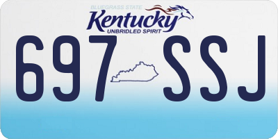 KY license plate 697SSJ