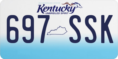 KY license plate 697SSK
