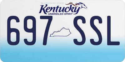 KY license plate 697SSL