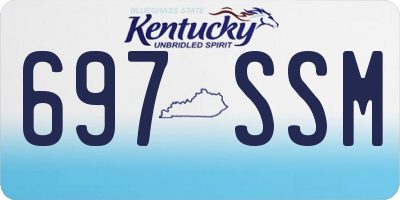 KY license plate 697SSM