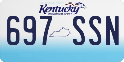 KY license plate 697SSN